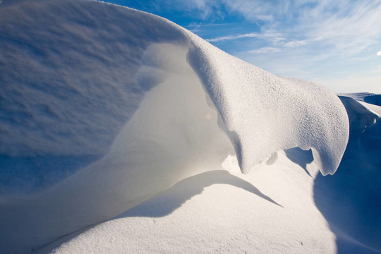 溝里的雪