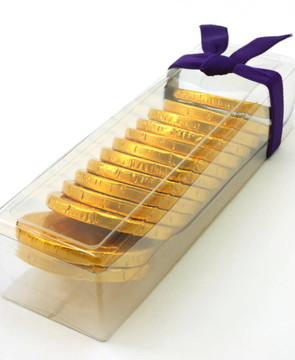 巧克力金幣禮品包裝；角度