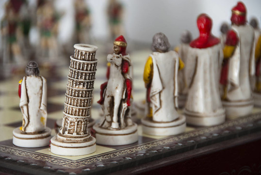 象棋圣誕飾品；托斯卡納；意大利