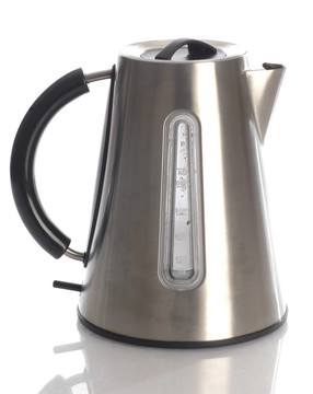具有白色背景反光的電茶壺