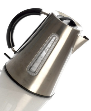 具有白色背景反光的電茶壺