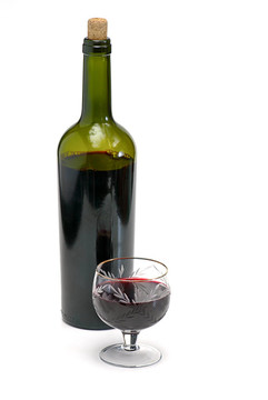 酒瓶和酒杯