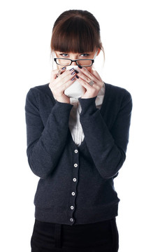 迷人的年輕的商業(yè)女性