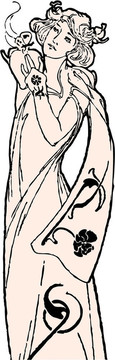 繆斯插畫(huà)