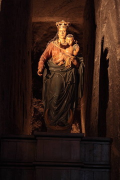 Wieliczka鹽礦。波蘭