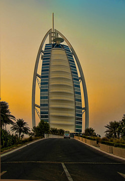 Burj Al Arab的日落