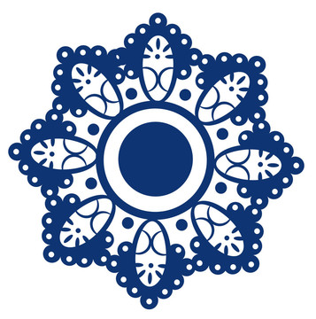 花；雪花圖案