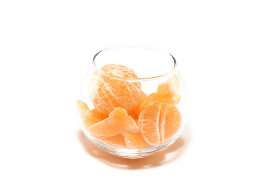 在一個玻璃碗Tangerine夜店段