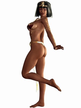 尼羅河皇后-埃及的3D人物