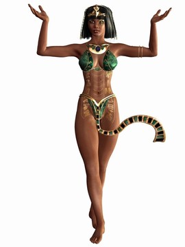 尼羅河皇后-埃及的3D人物