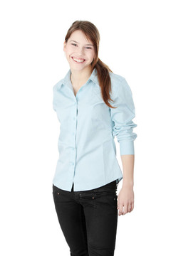 年輕的商業(yè)女性或?qū)W生