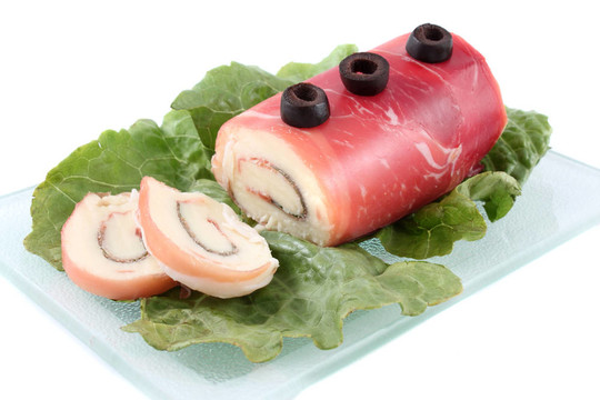 火腿和Mozzerella滾