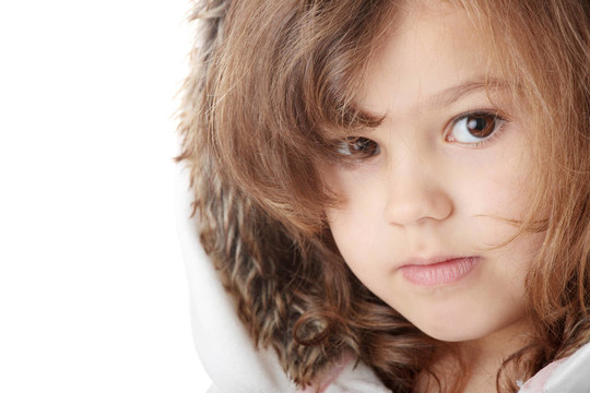 一個5歲的女孩的肖像