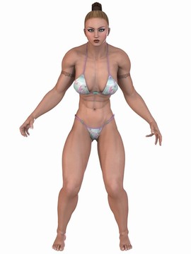 女性健美運動員