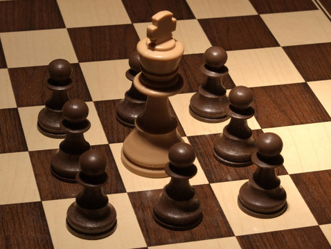 象棋-白王包圍