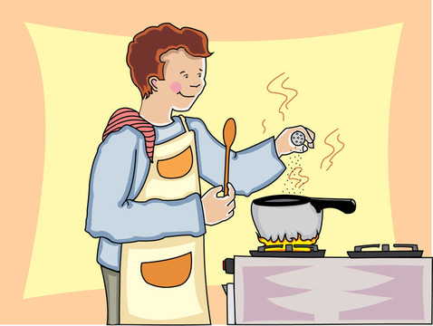 男人做飯