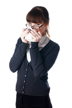 迷人的年輕的商業(yè)女性