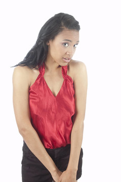 年輕漂亮的黑人婦女