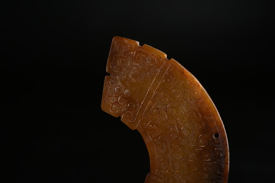 玉璜 戰(zhàn)國連云紋玉璜