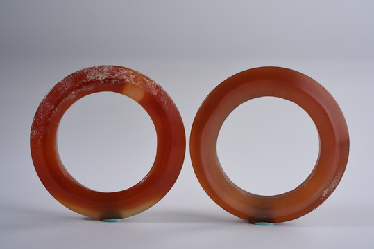 紅瑪瑙 戰(zhàn)國(guó)三才環(huán)瑪瑙