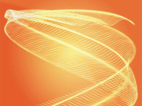 波浪狀的發(fā)光的顏色