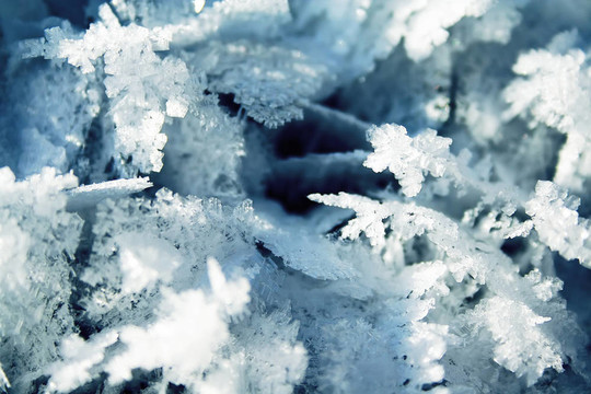 雪水晶特寫