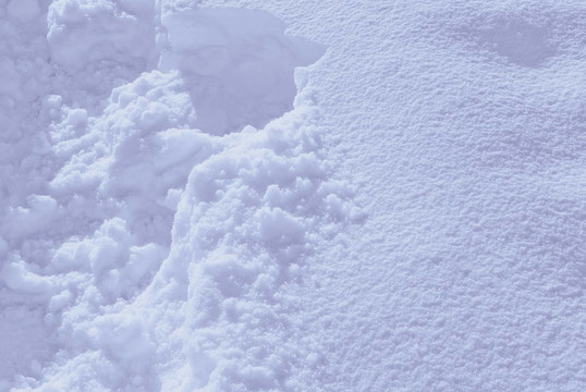雪的特寫