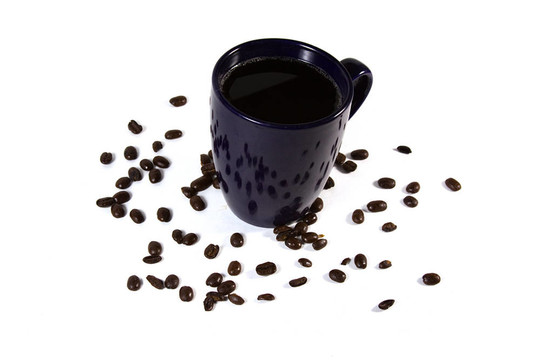 孤立的咖啡杯