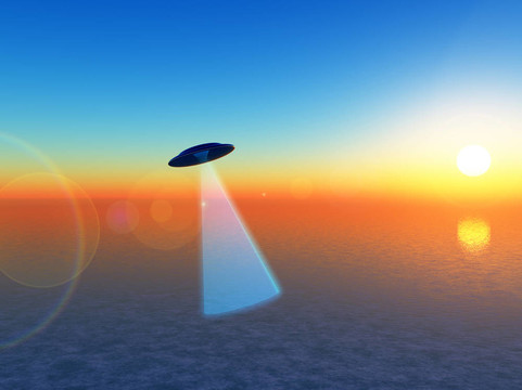 日出的UFO
