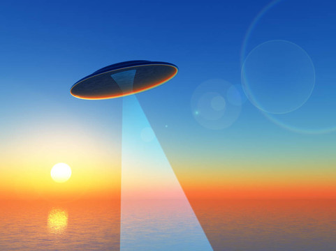 日出的UFO