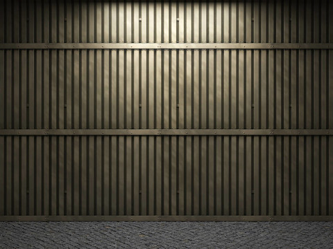 舊的金屬壁