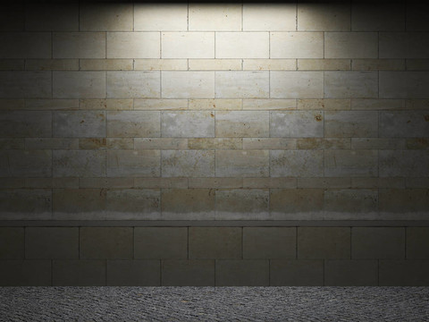 發(fā)光的石頭墻