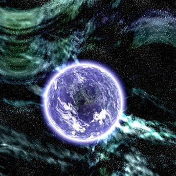 宇宙空間的星球