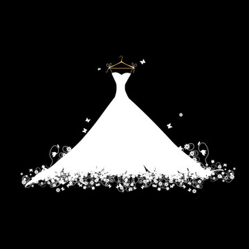 白色的婚紗禮服