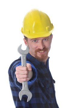 建筑工人手柄雙扳手