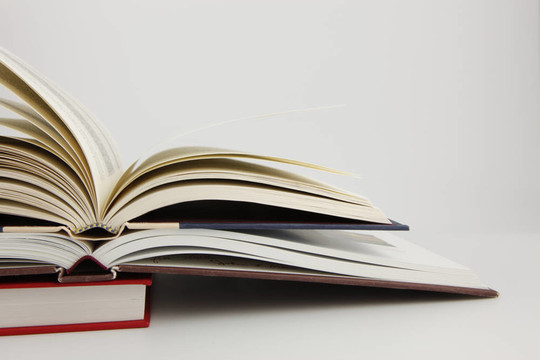 三分之一閉卷上的兩本書