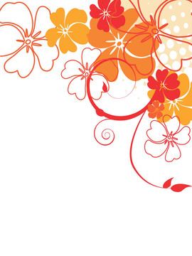 五顏六色的花朵