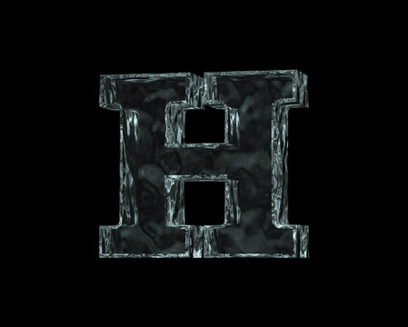 冰凍的字母H