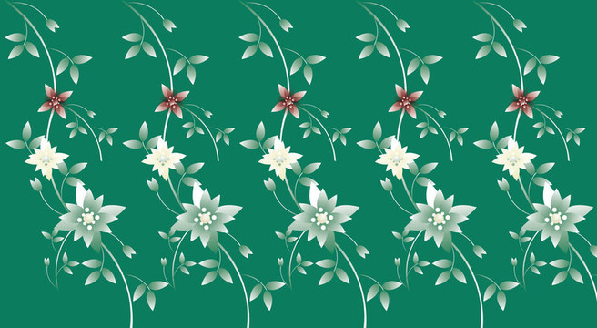 花與蔓花型