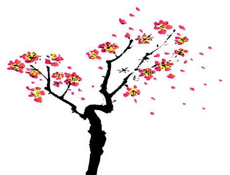 櫻花中國畫