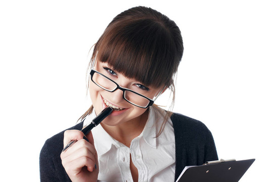 迷人的年輕的商業(yè)女性