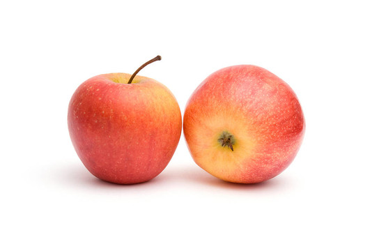 兩個(gè)紅黃色的蘋果