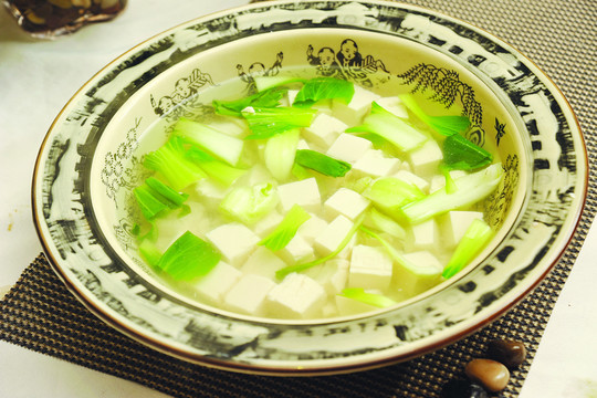 青菜豆腐湯