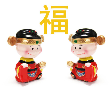 中國新年的雕像
