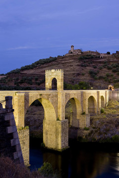 羅馬橋；阿爾坎塔拉；Caceres Province；埃斯特雷馬杜拉；西班牙