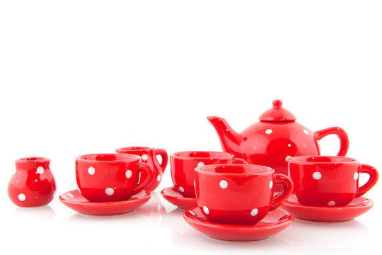 紅色斑點(diǎn)的陶器