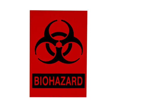 生物危害標志白色隔離