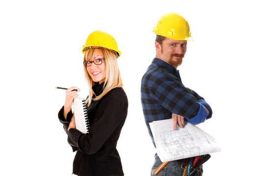 建筑師和建筑工人