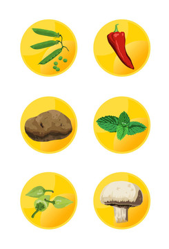 素食的圖標