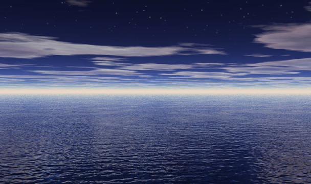 星星的海洋上